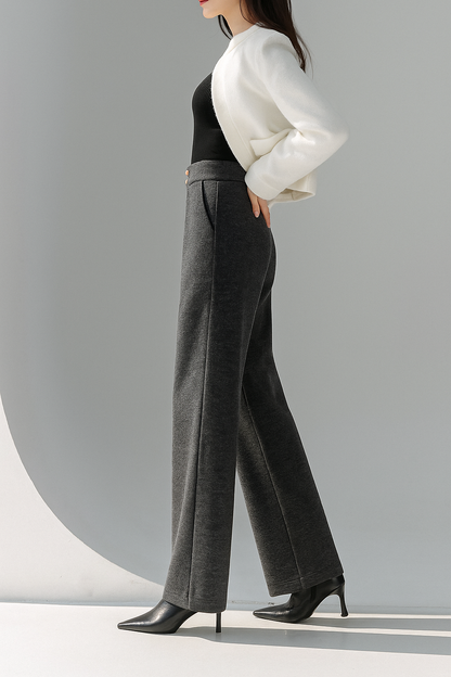 | Wool Wide-Leg Trousers
