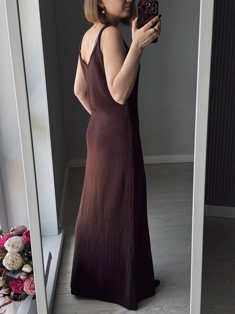 Knit 3-piece Co-ord Set Maxi Dress And Long Cardigan And Slip Dress For Women 2026