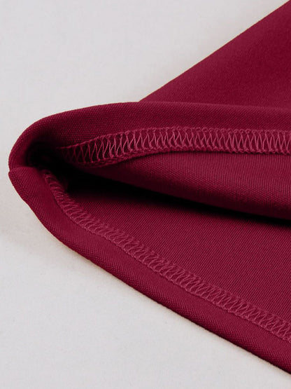 V Neck Ruched Bust Short Sleeve A Line Swing Cocktail Dress For Women 2026