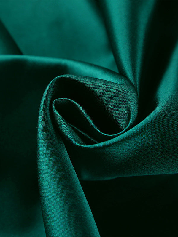 Satin High Waist Women Maxi Skirt - Elegant Pleated Full Swing - Royal Core Wedding Guest Party Skirt 2026