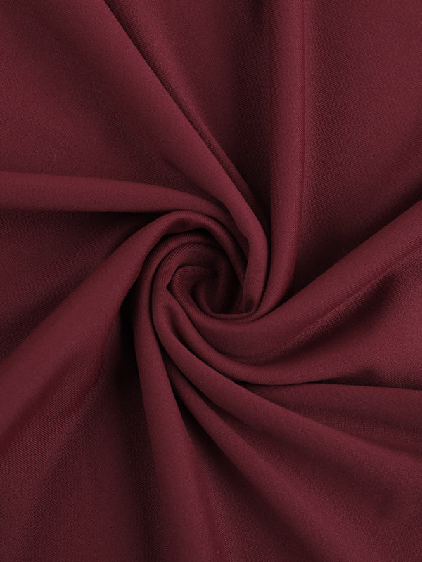 Burgundy One Shoulder Women's Maxi Gown - Elegant Ruched Bodycon Long Dress - Old Money Aesthetic Evening Party Wear 2026