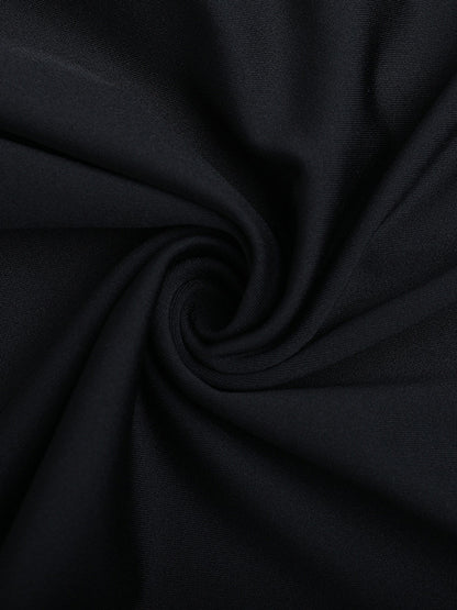 Cowl Neck Maxi Dress For Women - Black Elegant Lace Trim Bodycon Long Dress - Spring Evening Party Cocktail Wear 2026