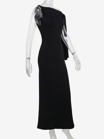 Off Shoulder Maxi Dress For Women - Minimalist Elegant Bodycon Long Dress- Summer Formal Evening Gala 2026