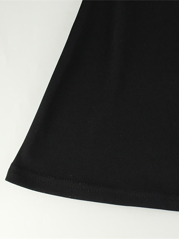 Sequin Midi Slip Dress For Women - Black Elegant Mermaid Hem Spaghetti Strap Cami Gown - Summer Evening Partywear 2026