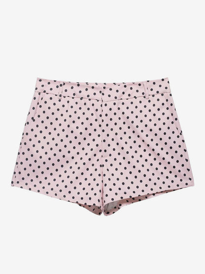 Polka Dot 2 Piece Set For Women - Casual Crop Jacket And Shorts - Spring Streetwear 2026