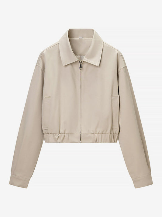 2-Piece Sets Pant Set White Pleated Polyester Turndown Collar Long Sleeves Sets
