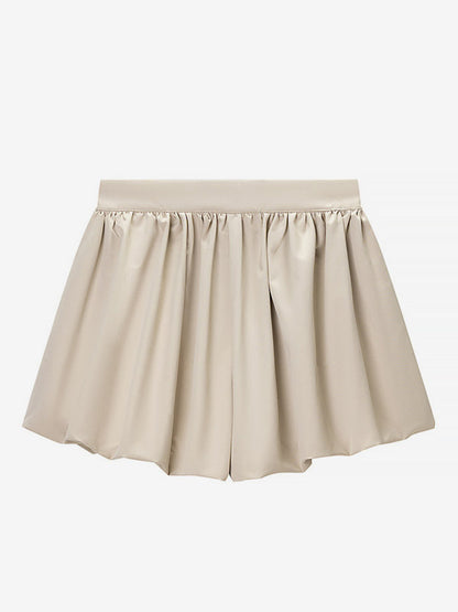 2-Piece Sets Pant Set White Pleated Polyester Turndown Collar Long Sleeves Sets