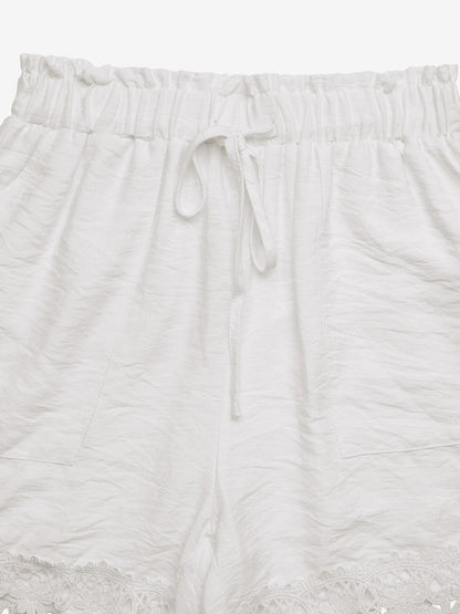 Women's Shorts Cut Out Viscose Casual Beach Summer Shorts