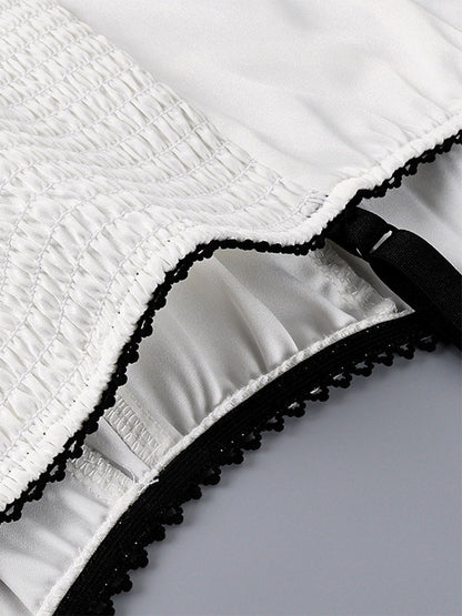 Tanks Black Cami Top Square Neck Pleated Casual Women Summer Camis