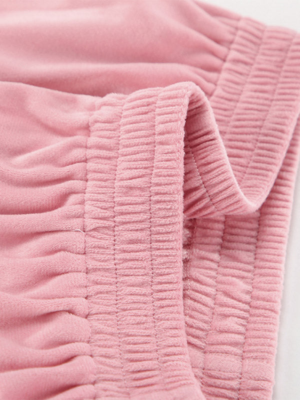 Two Piece Sets Pink Casual Street Wear Turndown Collar Long Sleeves Pant Set