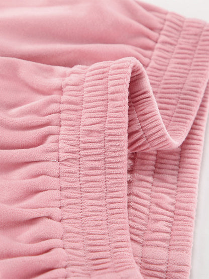Two Piece Sets Pink Casual Street Wear Turndown Collar Long Sleeves Pant Set