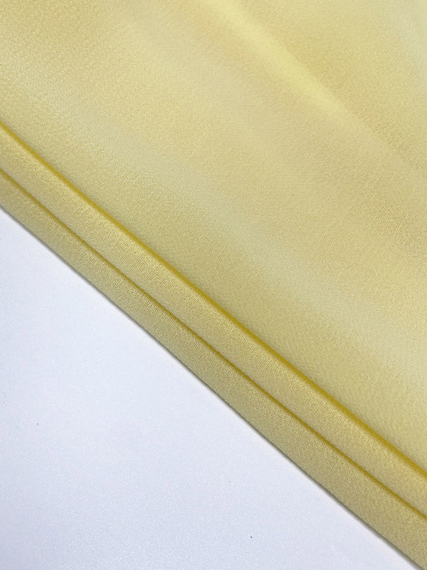 Two Piece Sets Yellow Sexy Ruffles Party High Collar Sleeveless Skirt Set