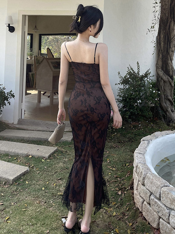 Night Out Dresses Black Printed Sleeveless Straps Neck Summer Dress