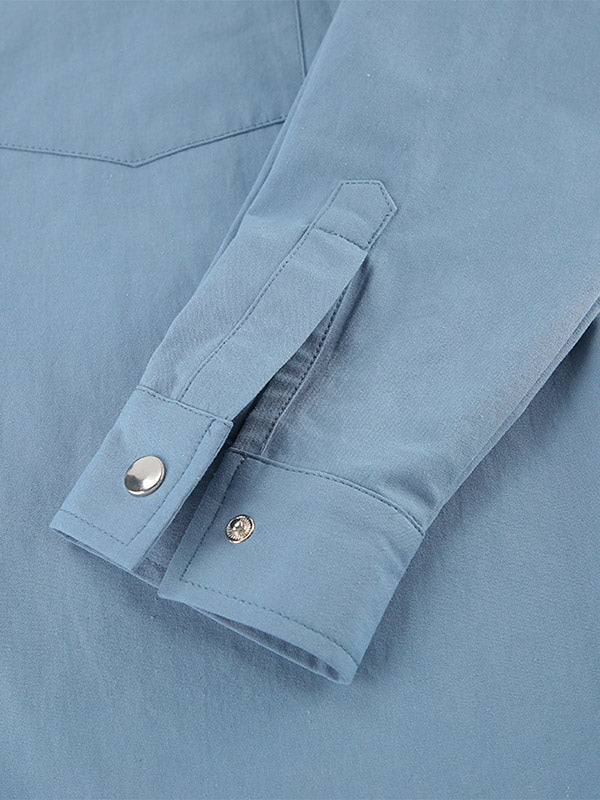 Women Jacket Turndown Collar Buttons Cotton Long Sleeve Outerwear