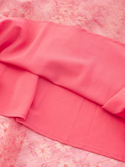 Daily Dresses For Woman Sleeveless V-Neck Raised Waist Sweet Shaping Ruffles Red Dress