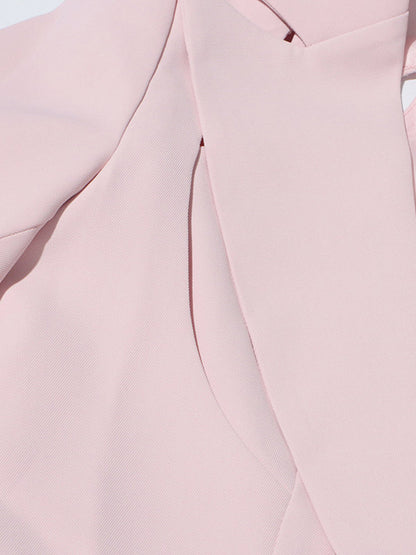 Blazer For Women Chic Cut Out Long Sleeves Outerwear