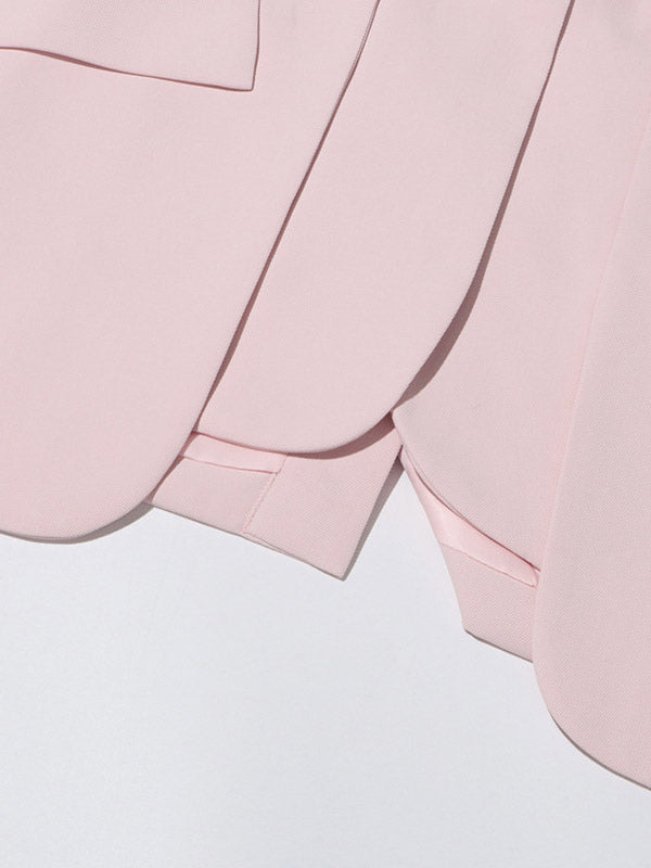 Blazer For Women Chic Cut Out Long Sleeves Outerwear
