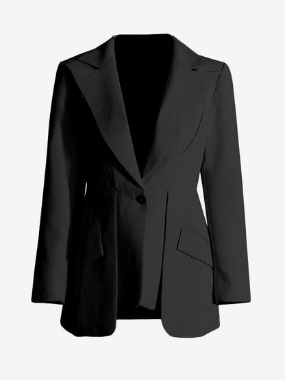 Blazer For Women Chic Cut Out Long Sleeves Outerwear