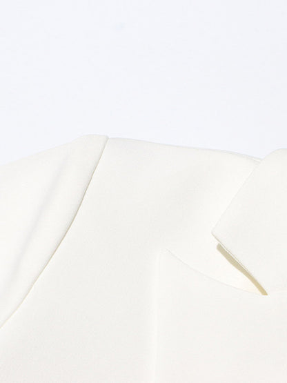 Blazer For Women V-Neck Cut Out Long Sleeves Outerwear