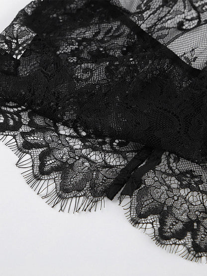 Two Piece Sets Black Daily Casual Lace Chic Sleeveless Skirt Set