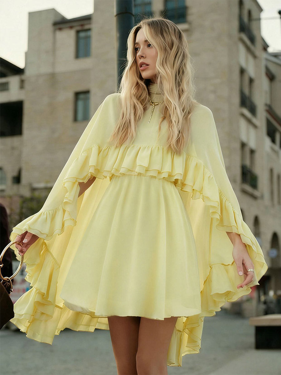 Two Piece Sets Rose Casual Ruffles Daily Casual Skirt Set