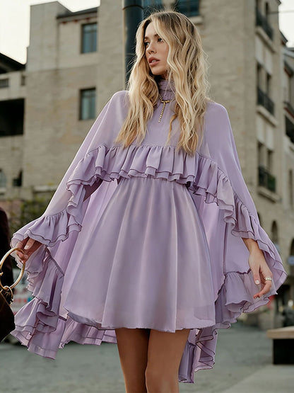 Two Piece Sets Rose Casual Ruffles Daily Casual Skirt Set