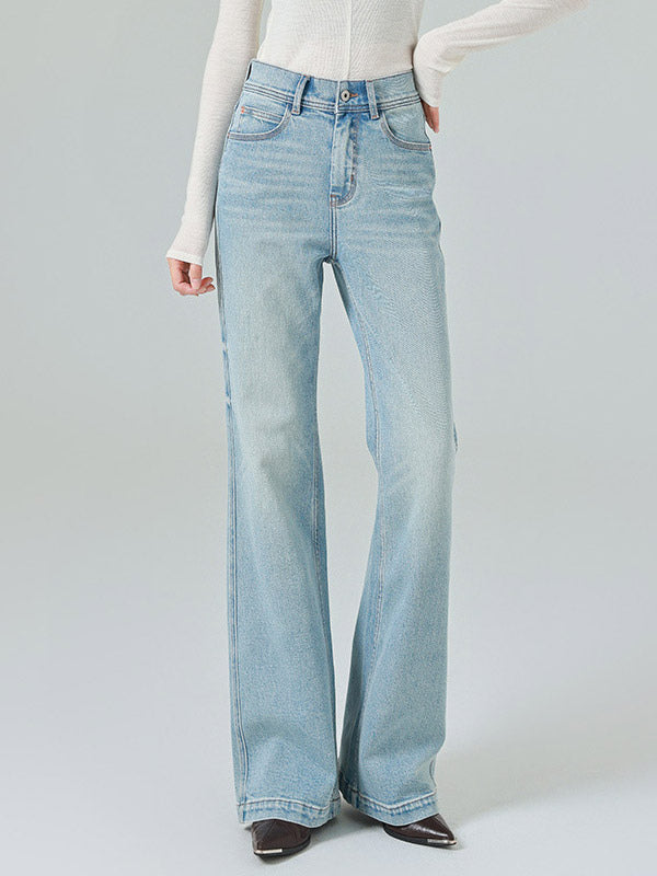Jeans Bottoms Modern For Women Casual Raised Waist Denim Street Wear Jeans