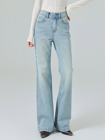 Jeans Bottoms Modern For Women Casual Raised Waist Denim Street Wear Jeans