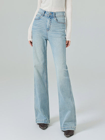 Jeans Bottoms Modern For Women Casual Raised Waist Denim Street Wear Jeans