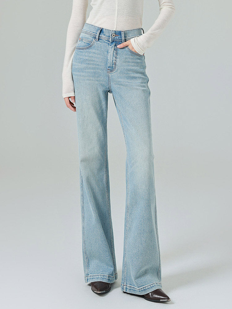 Jeans Bottoms Modern For Women Casual Raised Waist Denim Street Wear Jeans