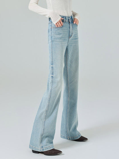 Jeans Bottoms Modern For Women Casual Raised Waist Denim Street Wear Jeans