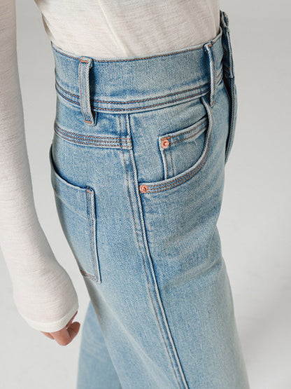 Jeans Bottoms Modern For Women Casual Raised Waist Denim Street Wear Jeans