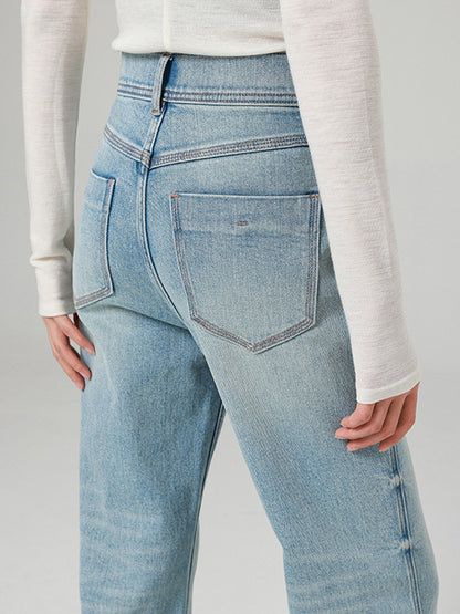 Jeans Bottoms Modern For Women Casual Raised Waist Denim Street Wear Jeans