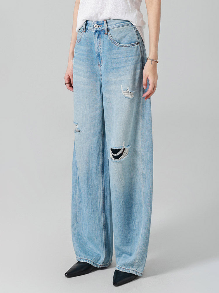 Jeans Women's Bottoms Sexy Casual Raised Waist Jeans