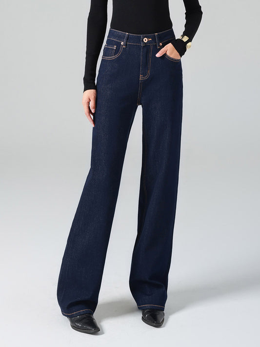 Jeans Women's Bottoms For Woman Wide Cool Cotton Elegant Jeans