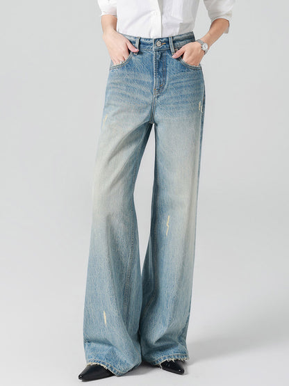 Jeans Women's Bottoms Wide Elegant Jeans