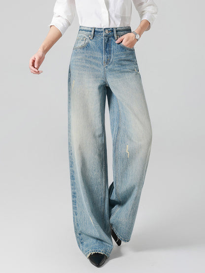 Jeans Women's Bottoms Wide Elegant Jeans