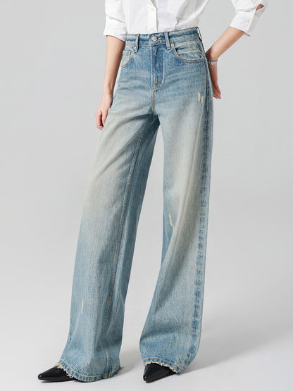 Jeans Women's Bottoms Wide Elegant Jeans