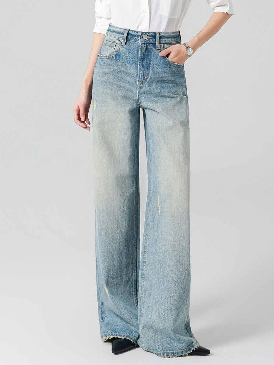 Jeans Women's Bottoms Wide Elegant Jeans