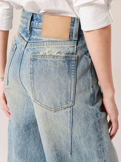 Jeans Women's Bottoms Wide Elegant Jeans