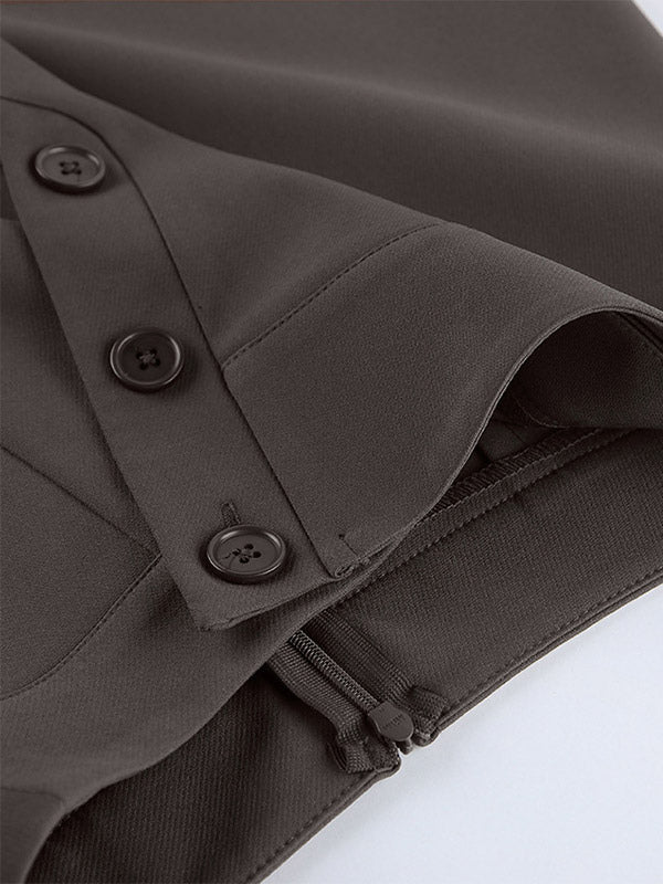 Skirts Brown Summer Mini Women's Bottoms