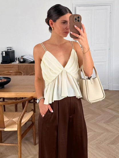 Pants Brown Raised Waist Trousers
