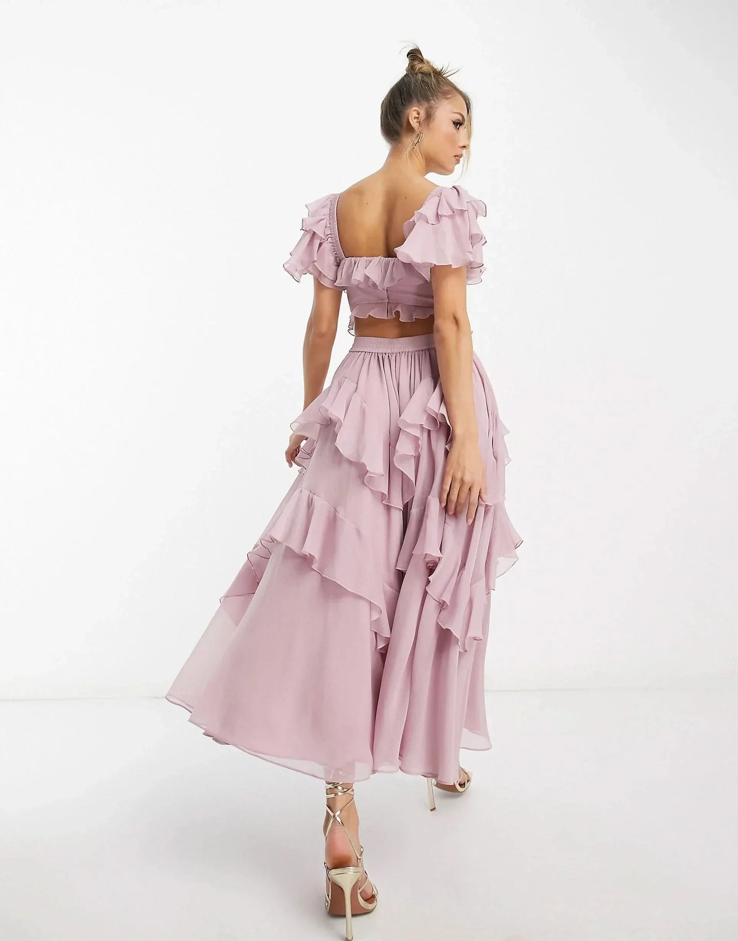 Freyna Ruffle Midi Dress