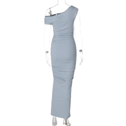 Mystical Off Shoulder Dress - Grey