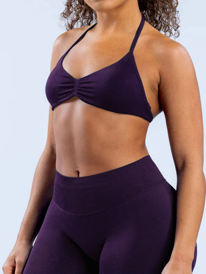 Seamless Halter Bra Beautiful Back Yoga Underwear Vest