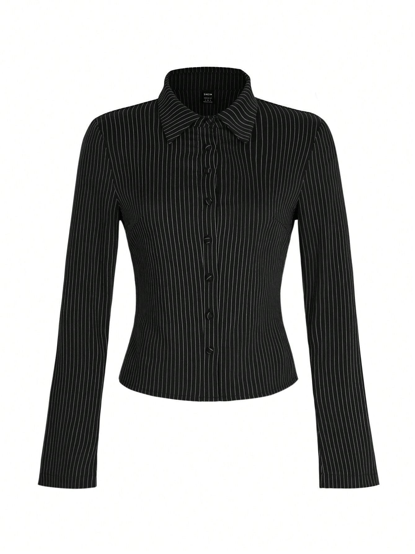 Long sleeve Stripes Slim fit Shirts