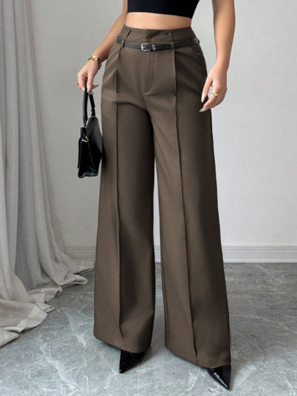 Straight-fit Suit Commuting Pocket Pants