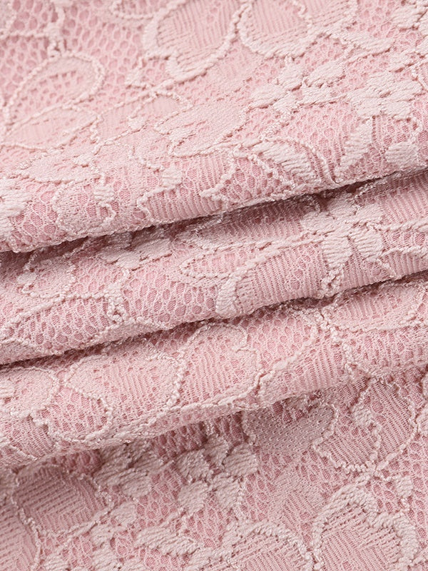 Fishbone Lace Ribbon Sexy Backless Suspender Short Dress