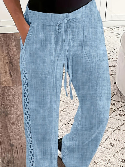 Side-trimmed Slanted Pocket Casual Trousers