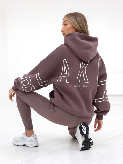 Autumn Women's Letter Hoodie Jackets